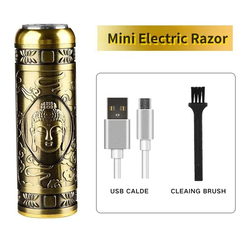 Mini Electric Shaver Beard Trimmer Body Hair Trimmer Clippers Electric Machine Men Haircut Machine 0Mm Barber Shaver