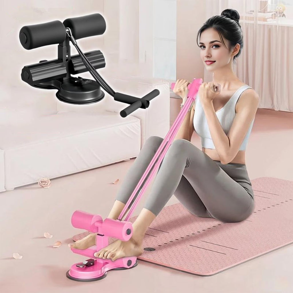 Ab Machine Ab Workout Equipment Sit up Machine & Exercise Equipment Ab Crunch Machine for Stomach Workout Ab Core Trainer Abdominal Machine for Home Gym with Resistance Bands(Black)