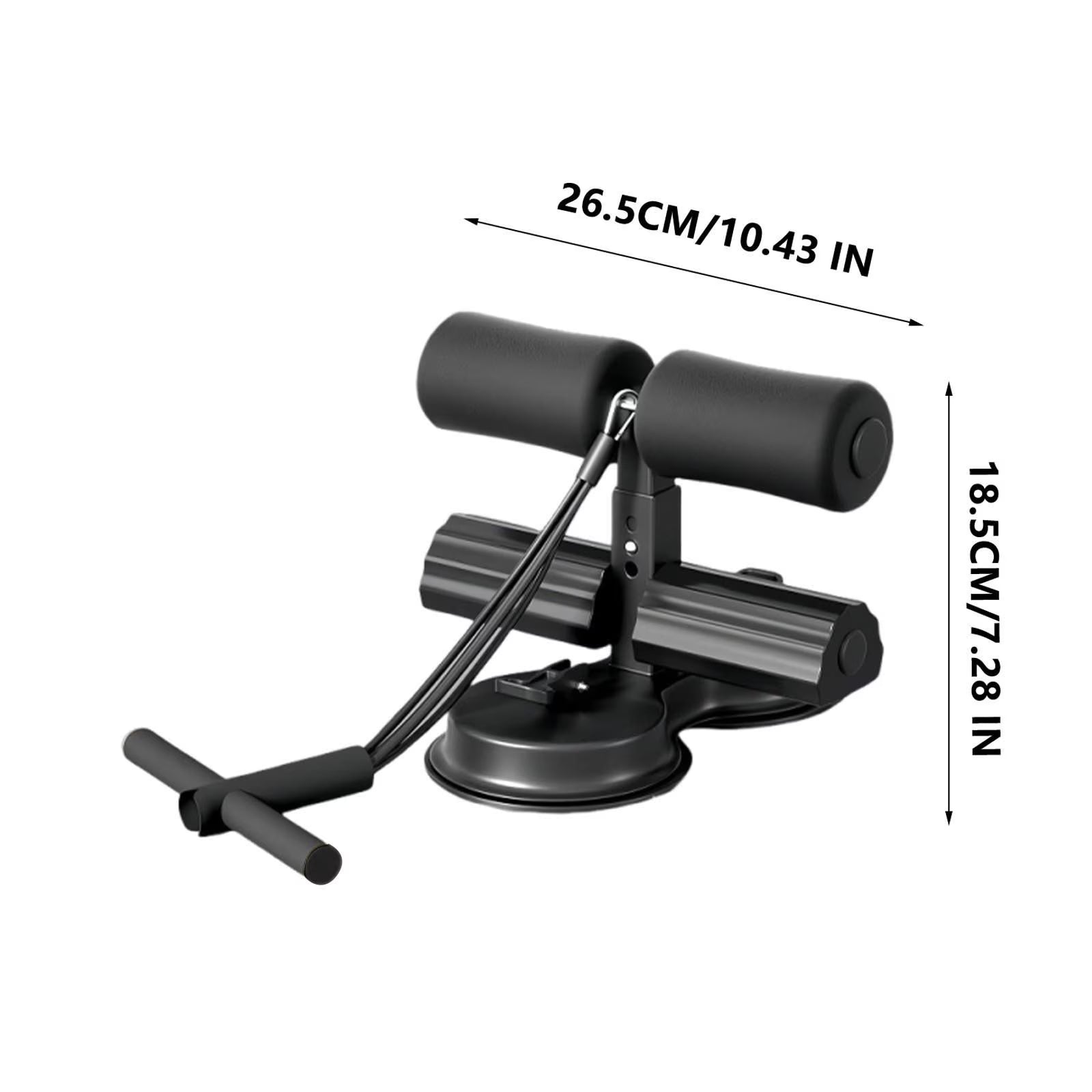 Ab Machine Ab Workout Equipment Sit up Machine & Exercise Equipment Ab Crunch Machine for Stomach Workout Ab Core Trainer Abdominal Machine for Home Gym with Resistance Bands(Black)