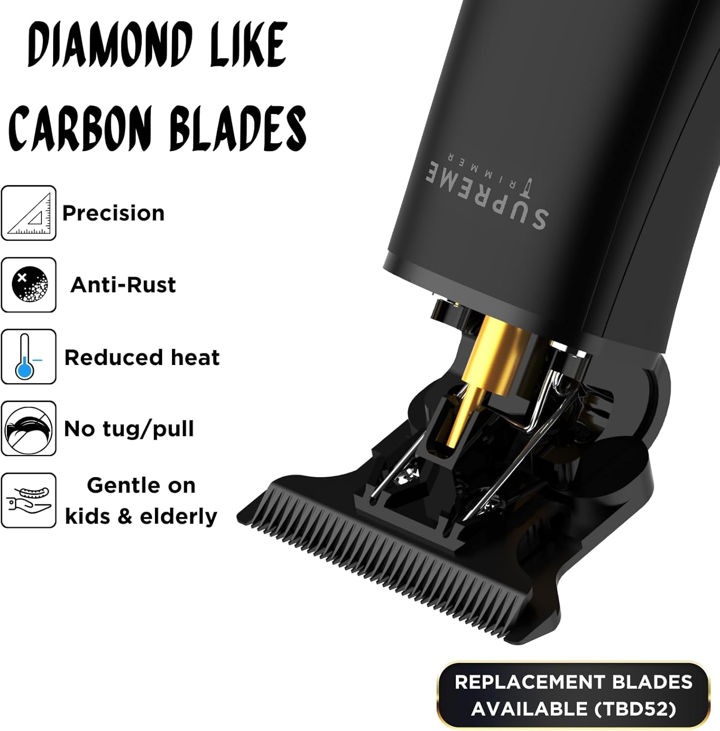 Professional T Shaper | Cordless Hair & Beard Liner for Men | Low Noise, Precision Edger Clippers | Ideal for Sensitive Skin, Kids & Elderly | Barber & Home Use